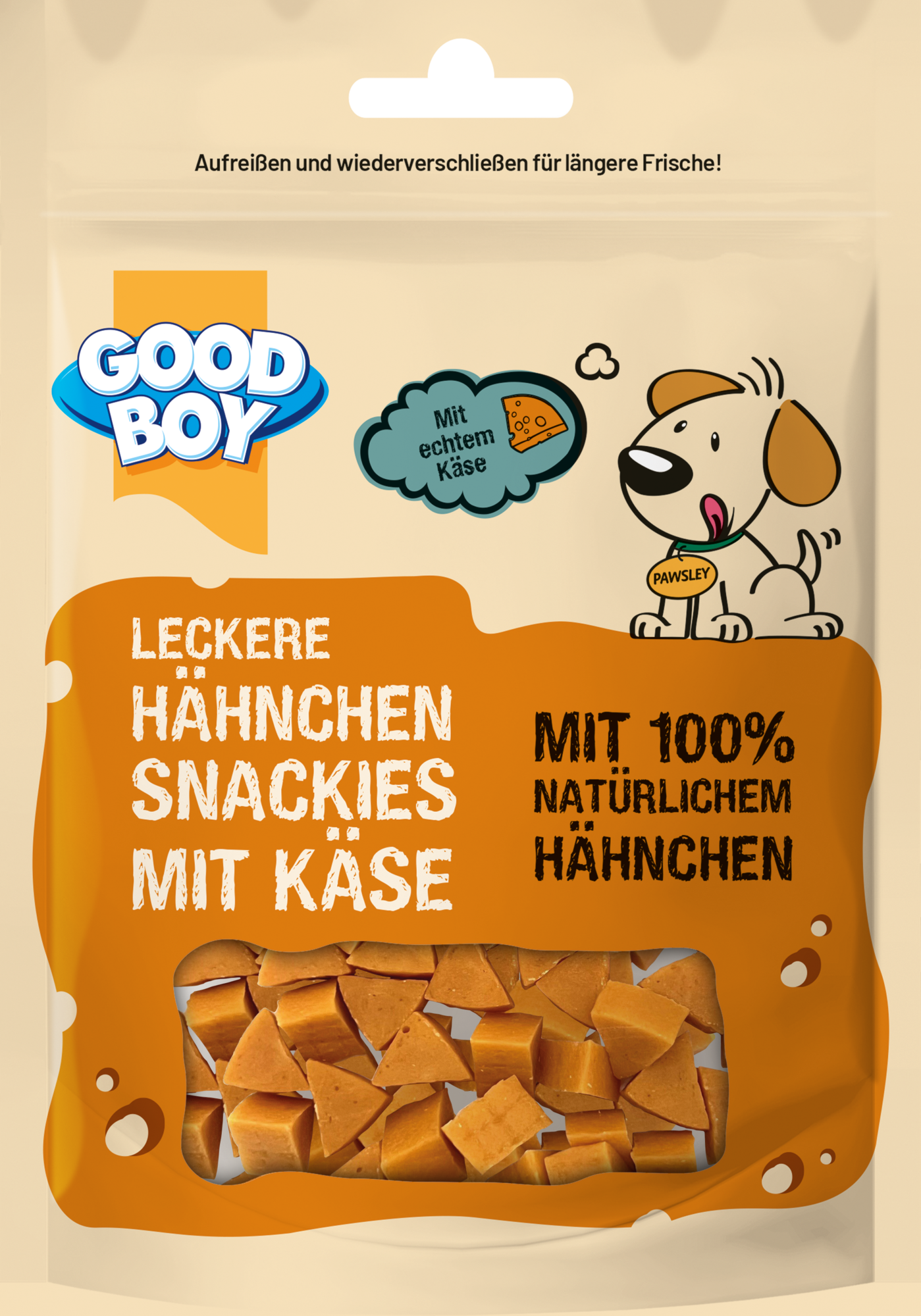 Good Boy Hähnchen Snackies mit Käse
