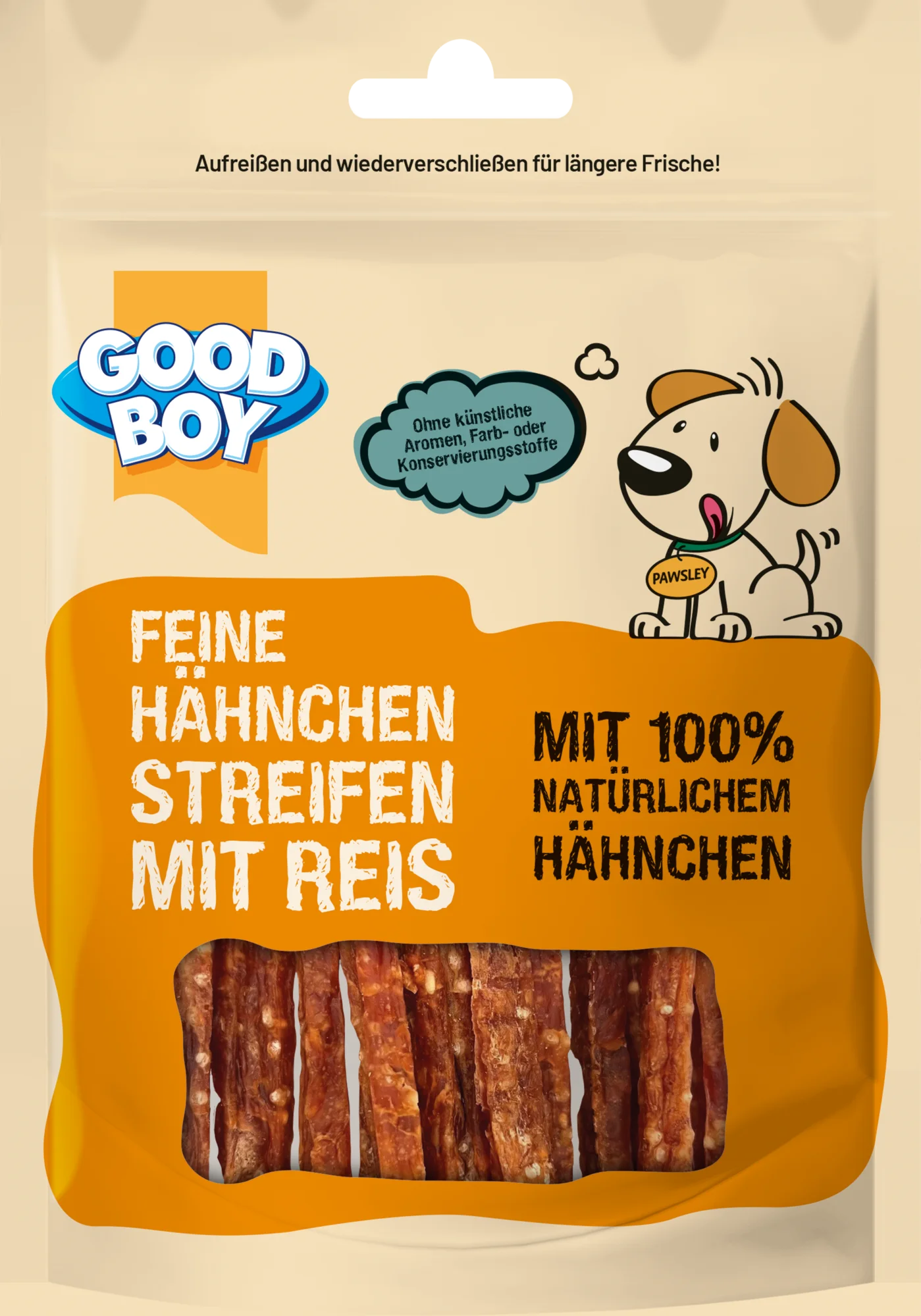 Good Boy Feine Hähnchen-Streifen mit Reis