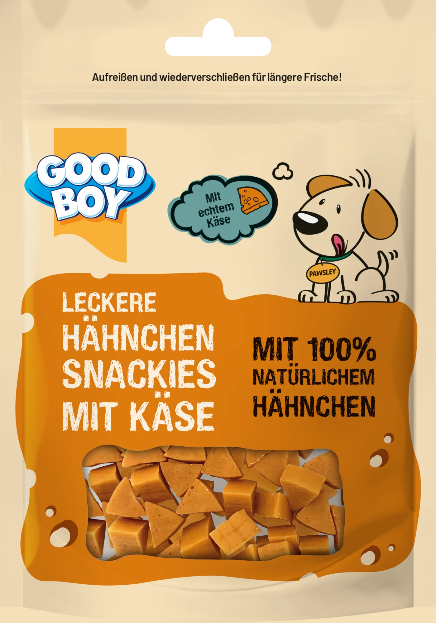 Good Boy Hähnchen Snackies mit Käse