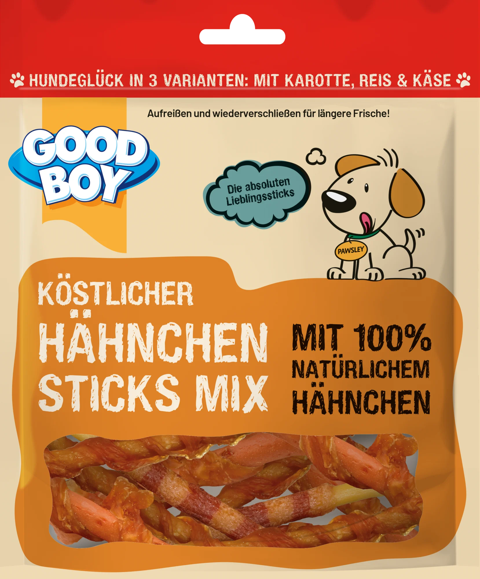 Good Boy Köstlicher Hähnchen Sticks Mix