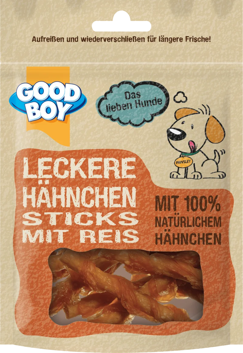 Hänchensticks mit Reis