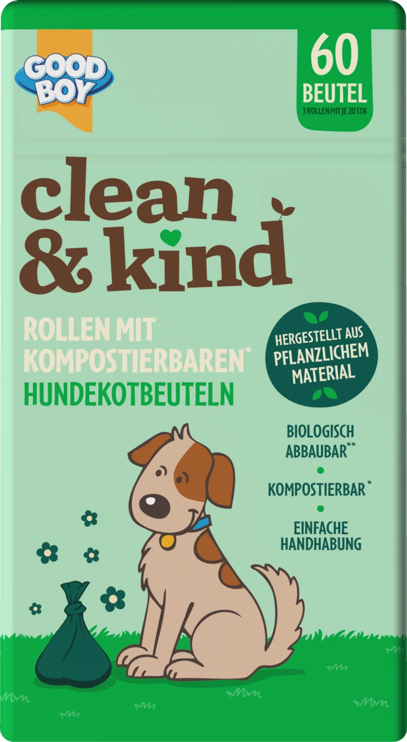  Good Boy Rollen mit Kompostierbaren
          Hundekotbeuteln