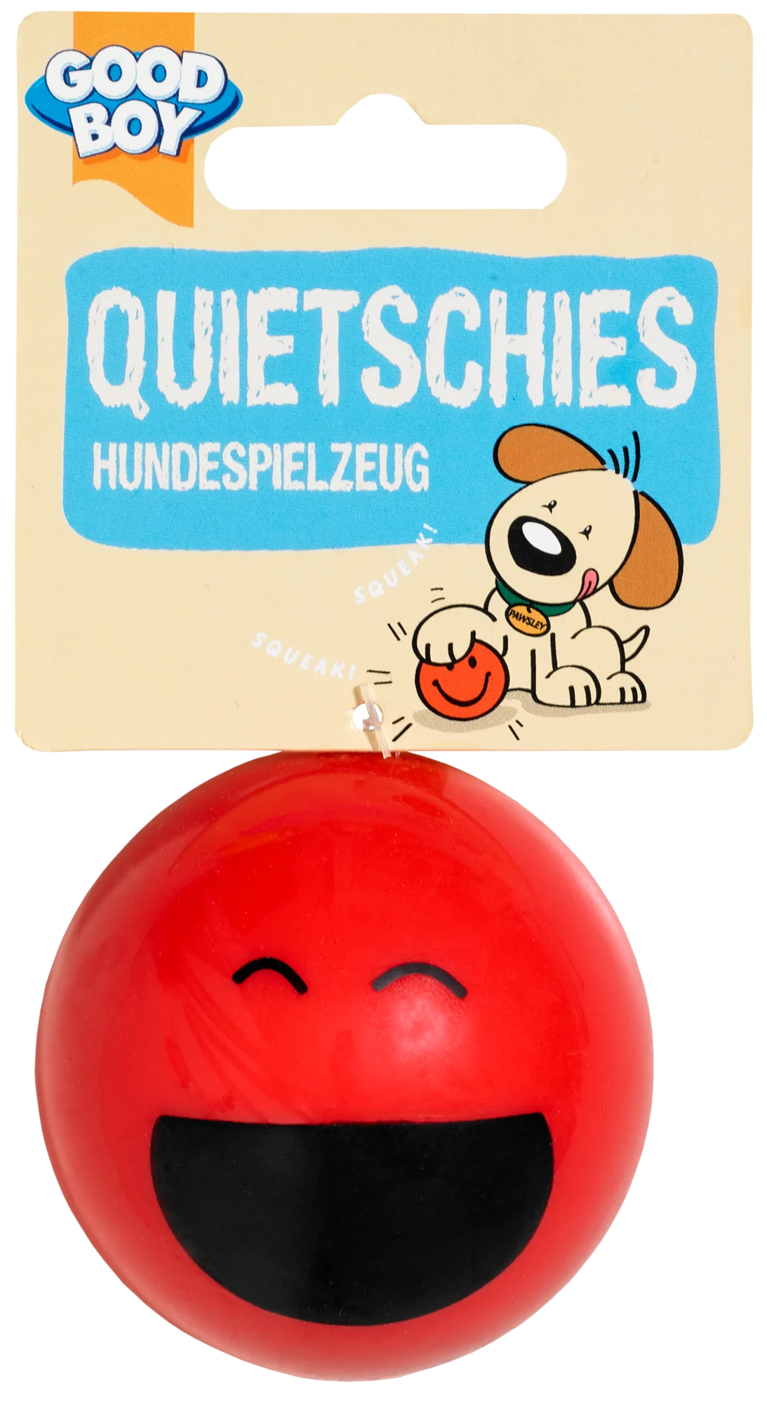 Good Boy Space Quietschie Ball Rot