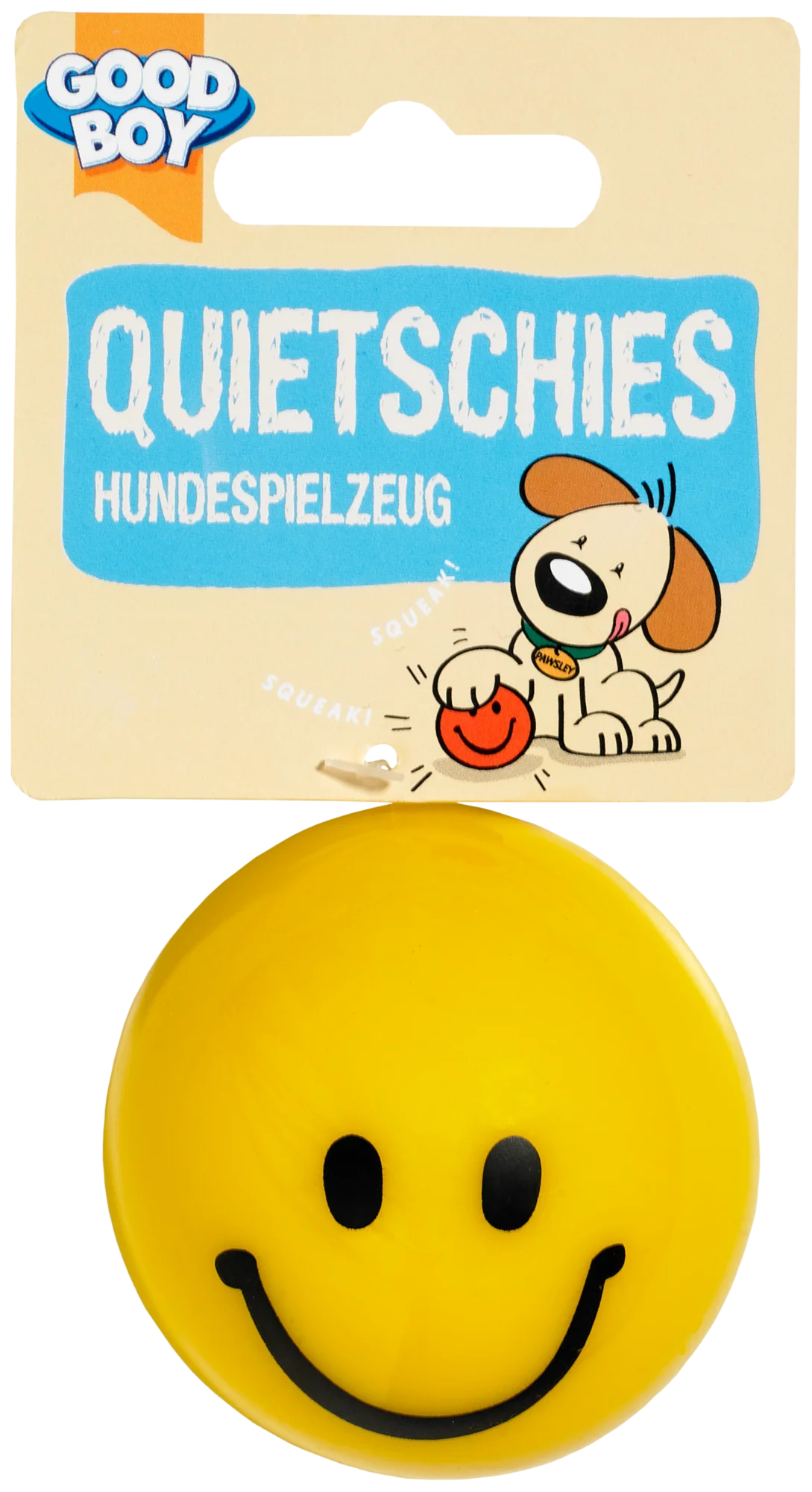 Good Boy Space Quietschie Ball Gelb